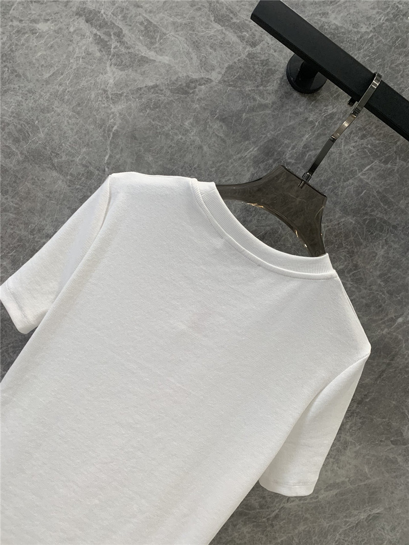 D10r embroidered round neck short-sleeved t-shirt replicas clothes