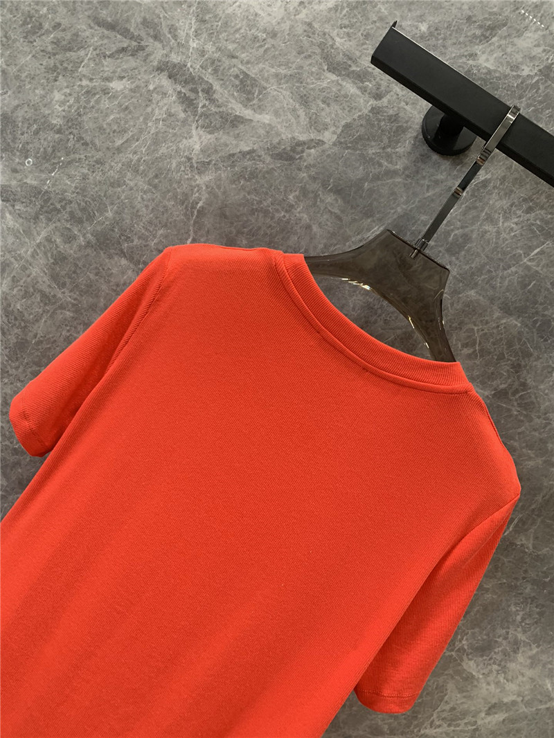 D10r embroidered round neck short-sleeved t-shirt replicas clothes