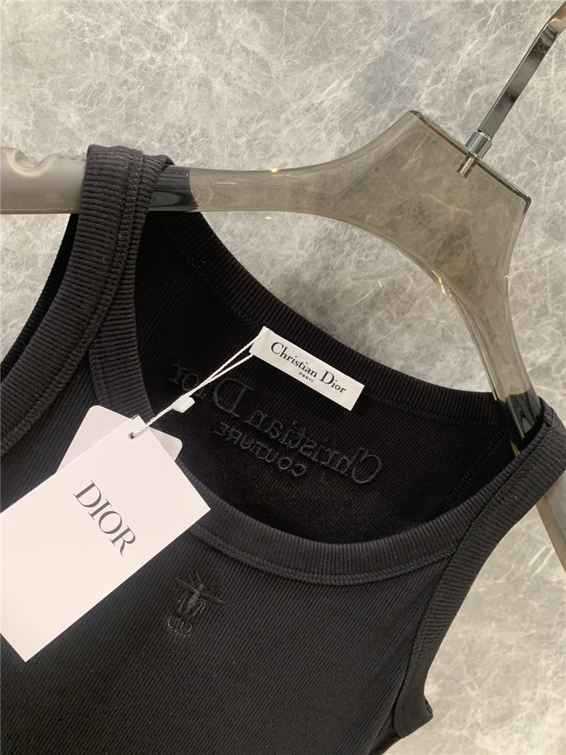 D10r cd bee embroidery casual small vest replicas clothes