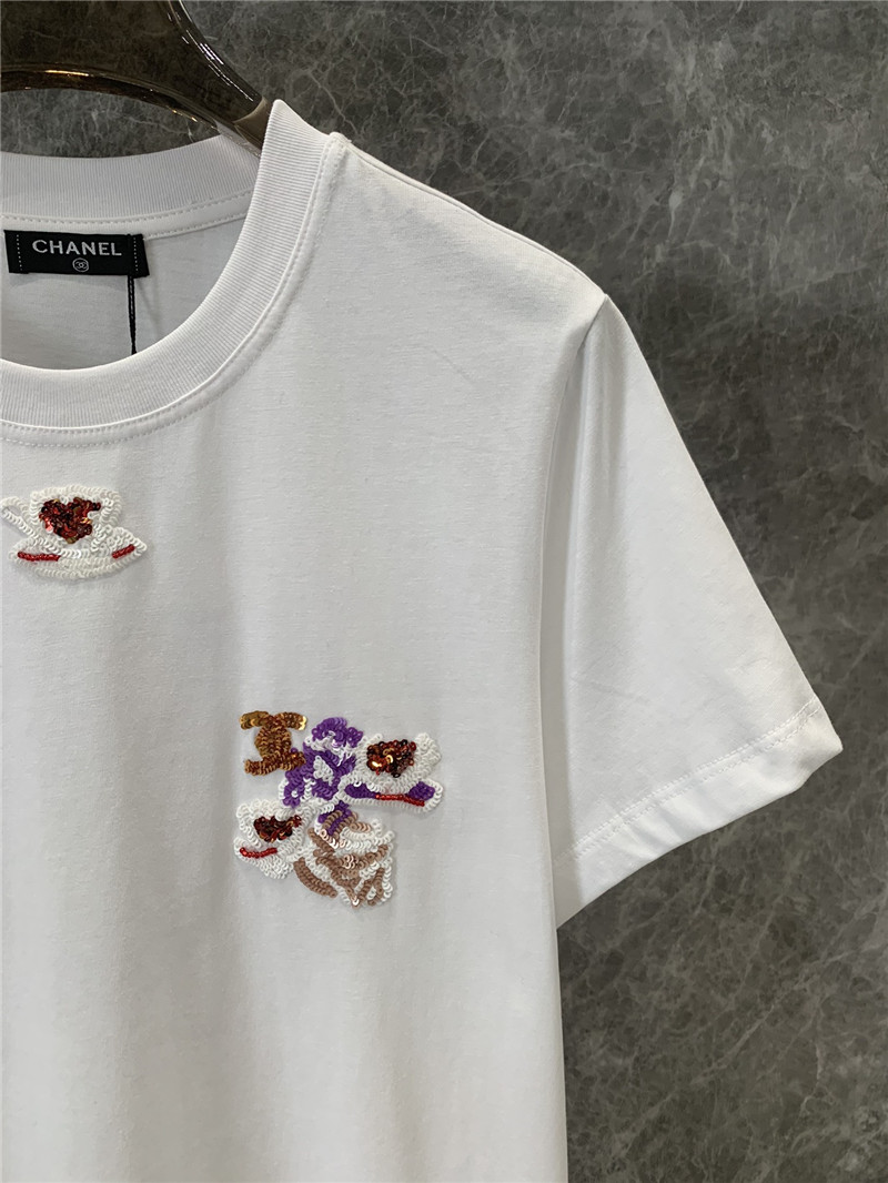 Ch**el round neck short sleeve t-shirt replica clothing sites