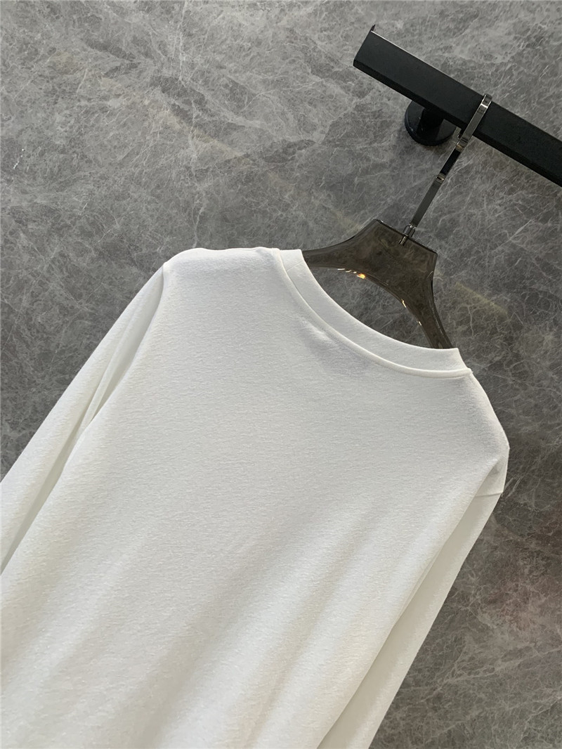 D10r letter beaded long-sleeved t-shirt replica clothes