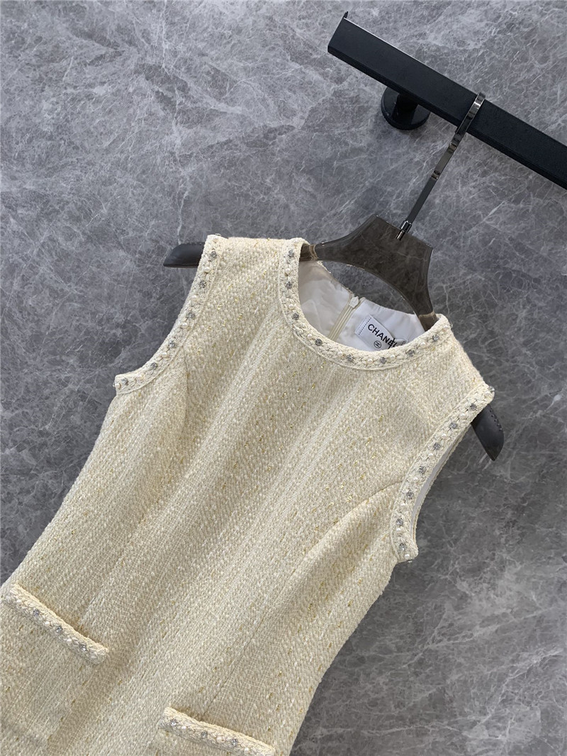 Ch**el woolen sleeveless vest dress replica clothes