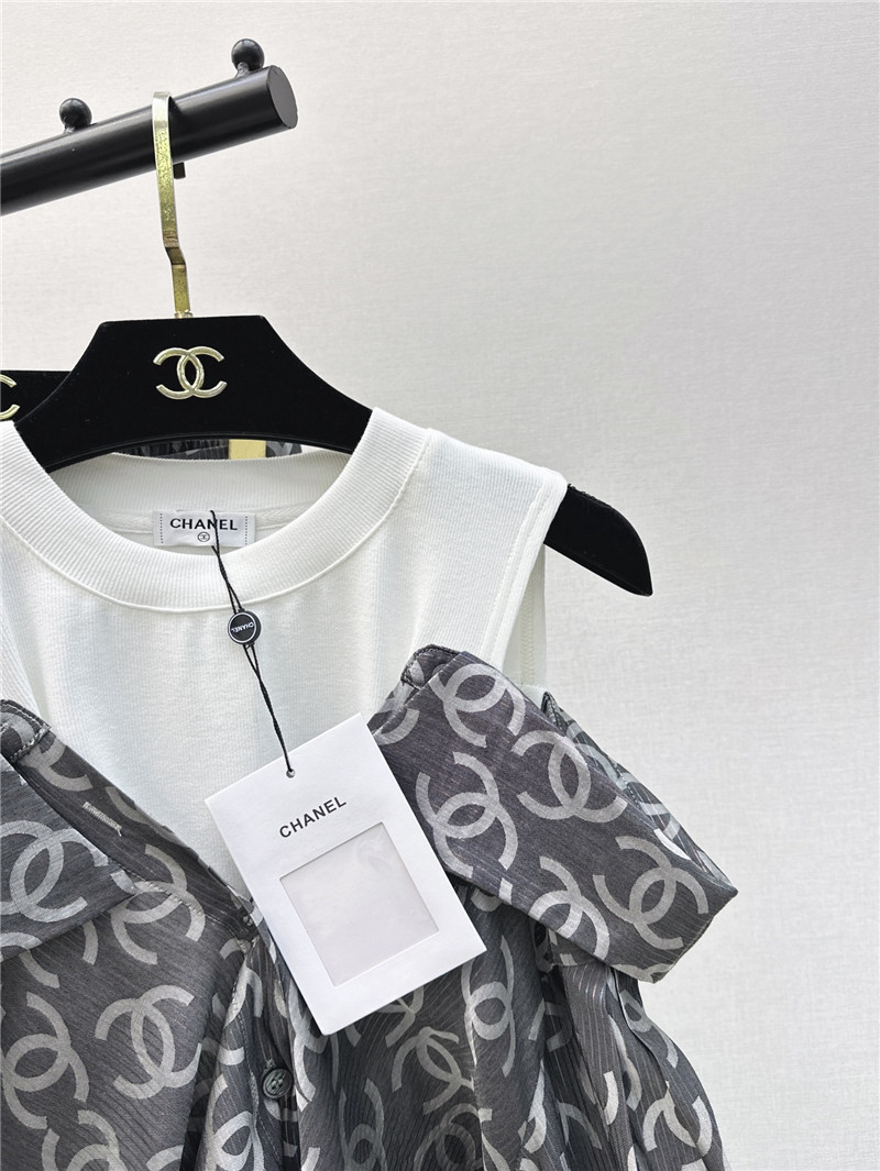 Ch**el new logo print suit replica clothing sites