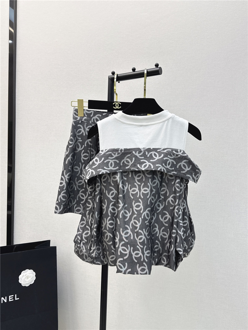 Ch**el new logo print suit replica clothing sites