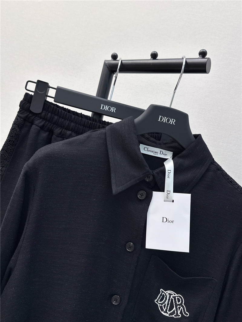 D10r embroidered logo patchwork lace series suit replicas clothes