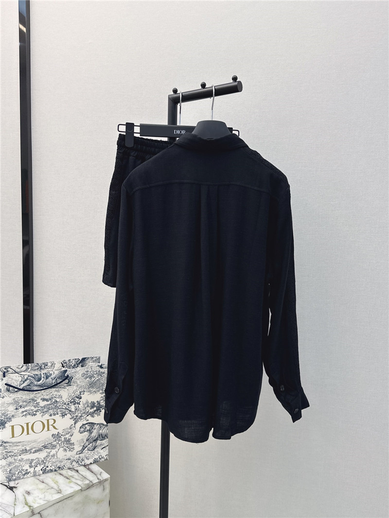 D10r embroidered logo patchwork lace series suit replicas clothes