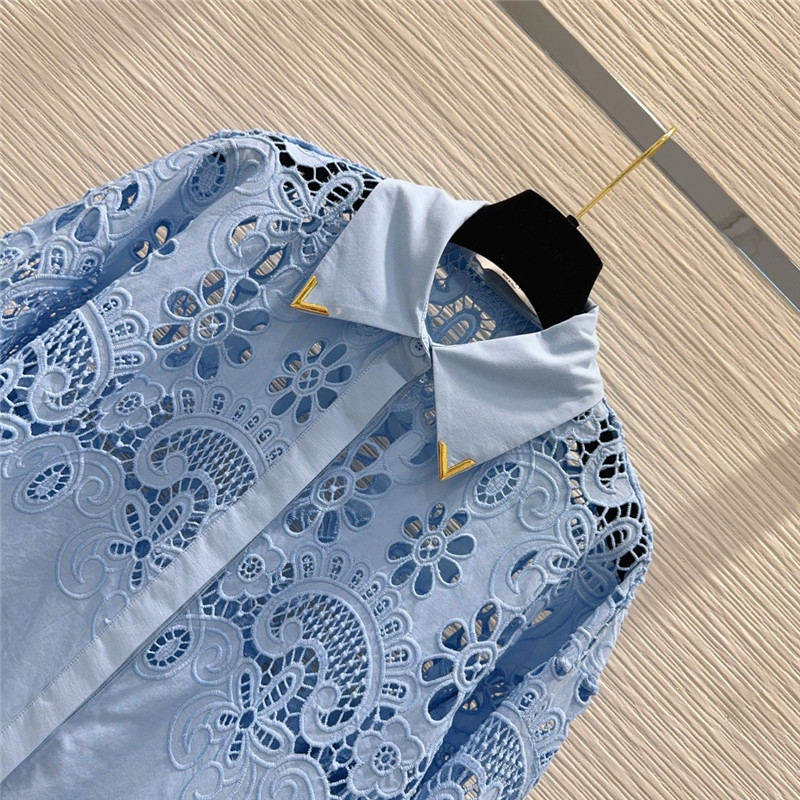 Va1e*ntin0 light luxury shirt set replica clothing sites