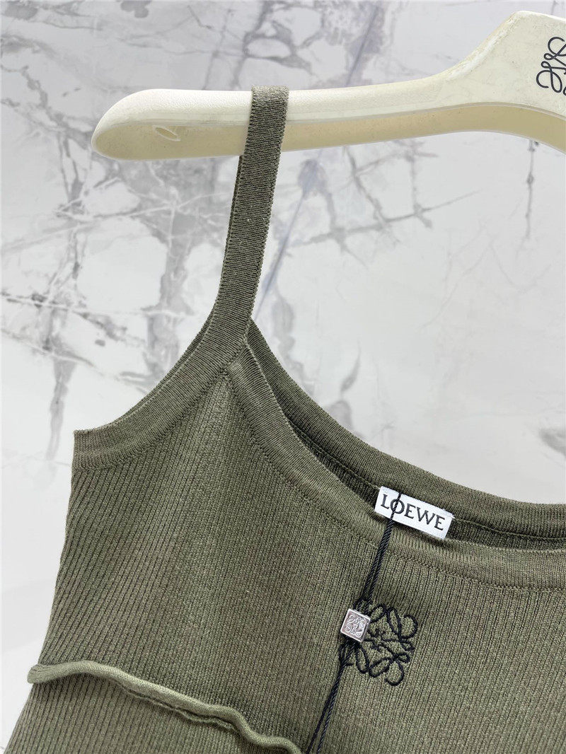L0ew* embroidered logo camisole replicas clothes