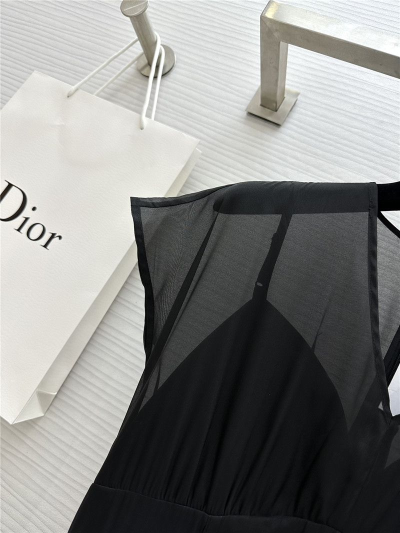 D10r tencel gauze little black dress replica designer clothes