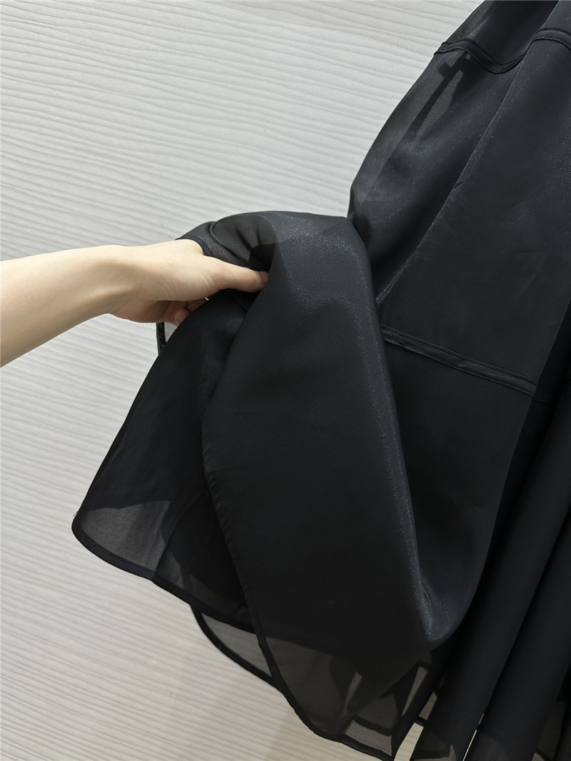 D10r tencel gauze little black dress replica designer clothes