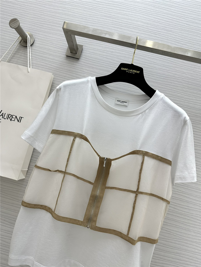 Y51 fake two-piece design short-sleeved t-shirt replica clothes