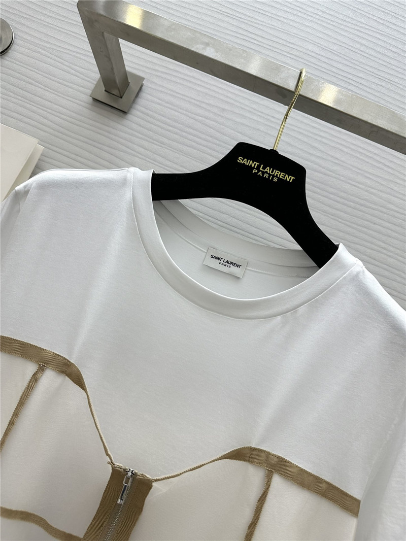 Y51 fake two-piece design short-sleeved t-shirt replica clothes