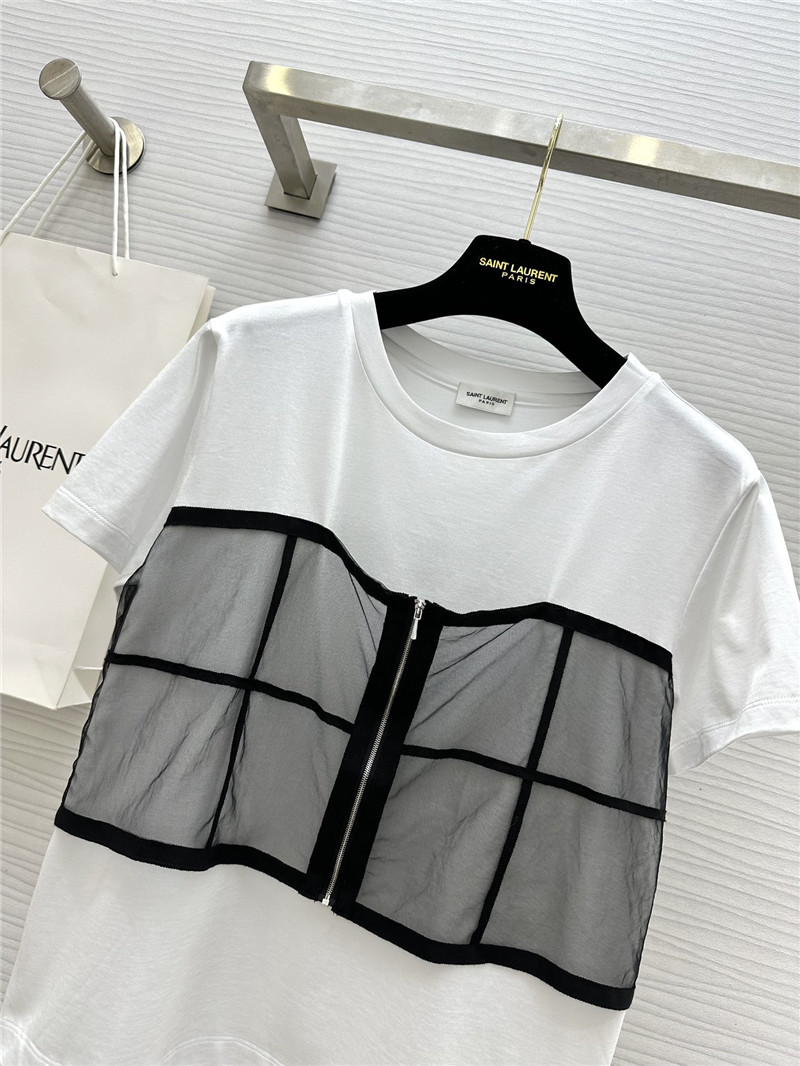 Y51 fake two-piece design short-sleeved t-shirt replica clothes