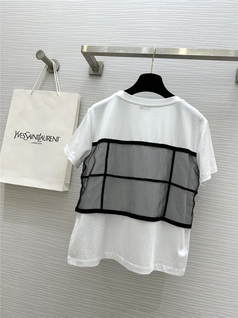 Y51 fake two-piece design short-sleeved t-shirt replica clothes