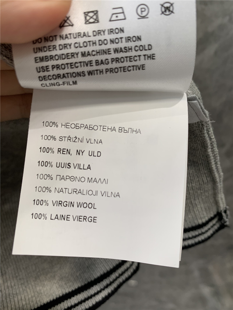 M1um1u high-end lapel knitted top replica clothing