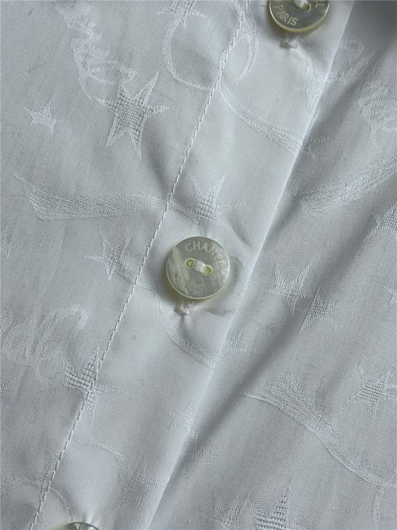 Ch**el dark pattern short sleeve shirt replicas clothes