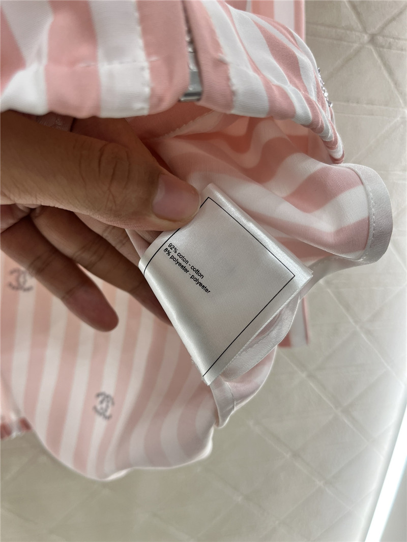 ch**el hot D1am0nd double c striped hooded jacket replicas clothes