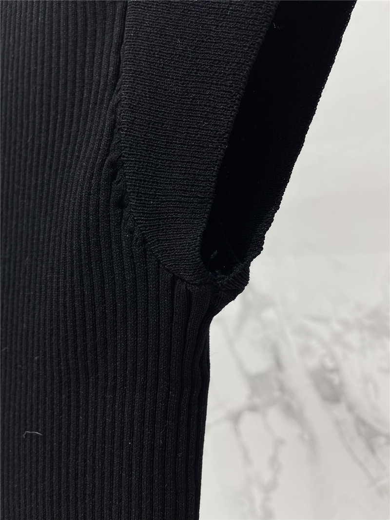 D10r cap sleeve knit polo shirt