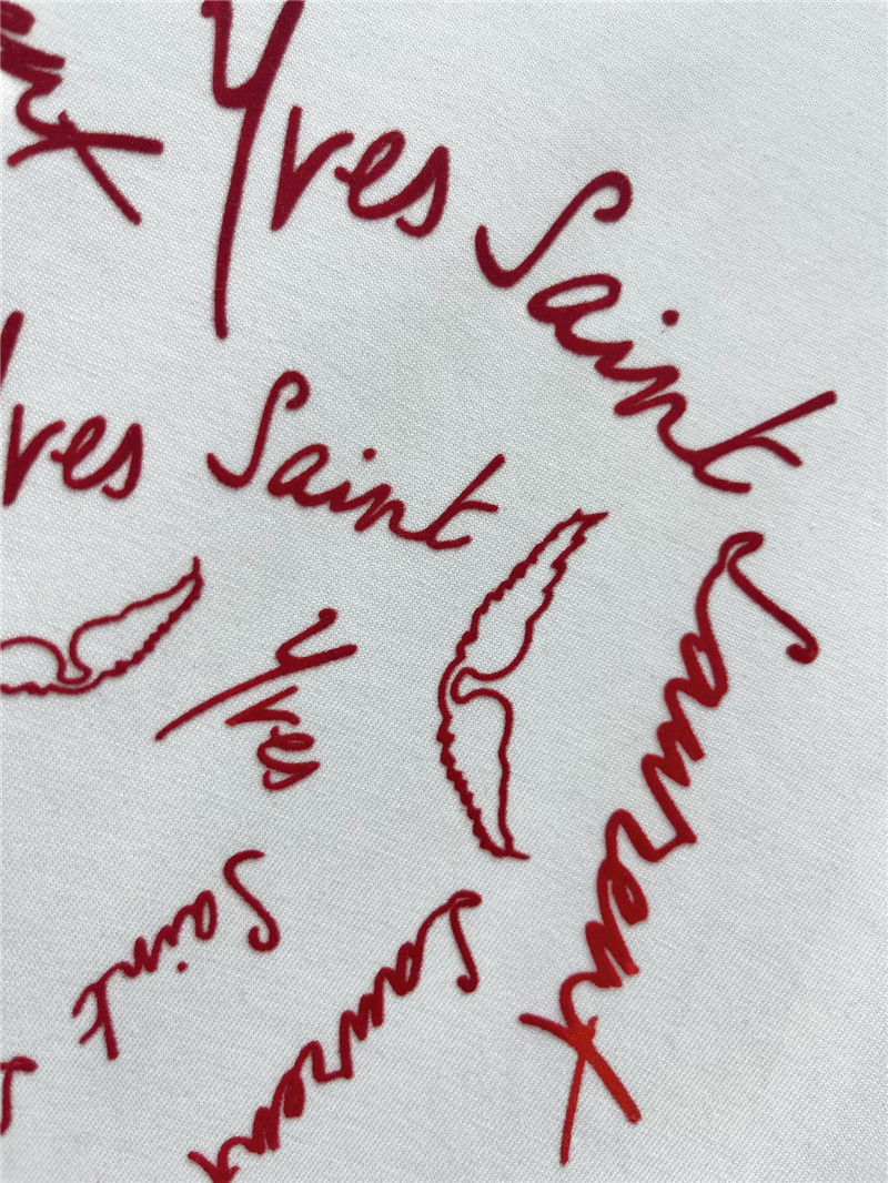 Y51 heart flocking embroidered letters t replica clothing sites