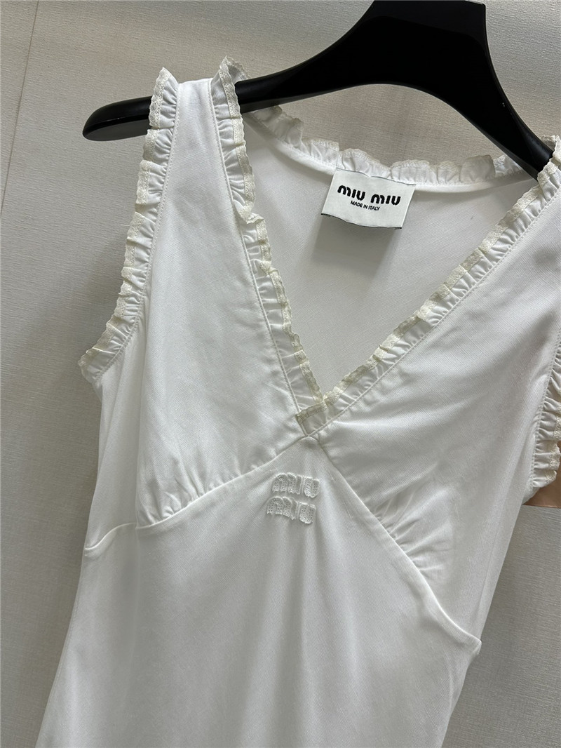 M1um1u lace embroidery dress replica clothes