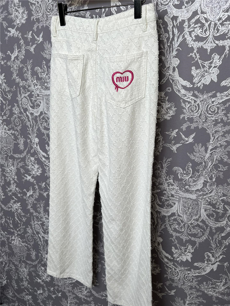 M1um1u new jacquard jeans cheap replica designer clothes
