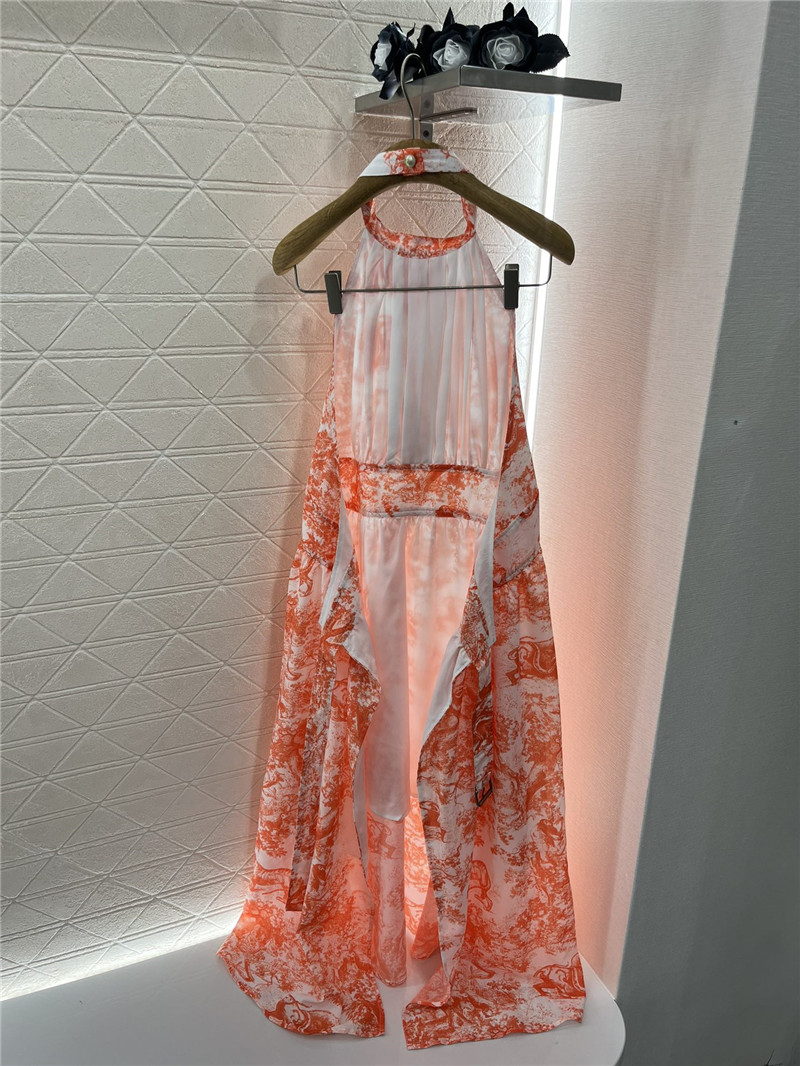 D10r halterneck one piece dress replica clothes