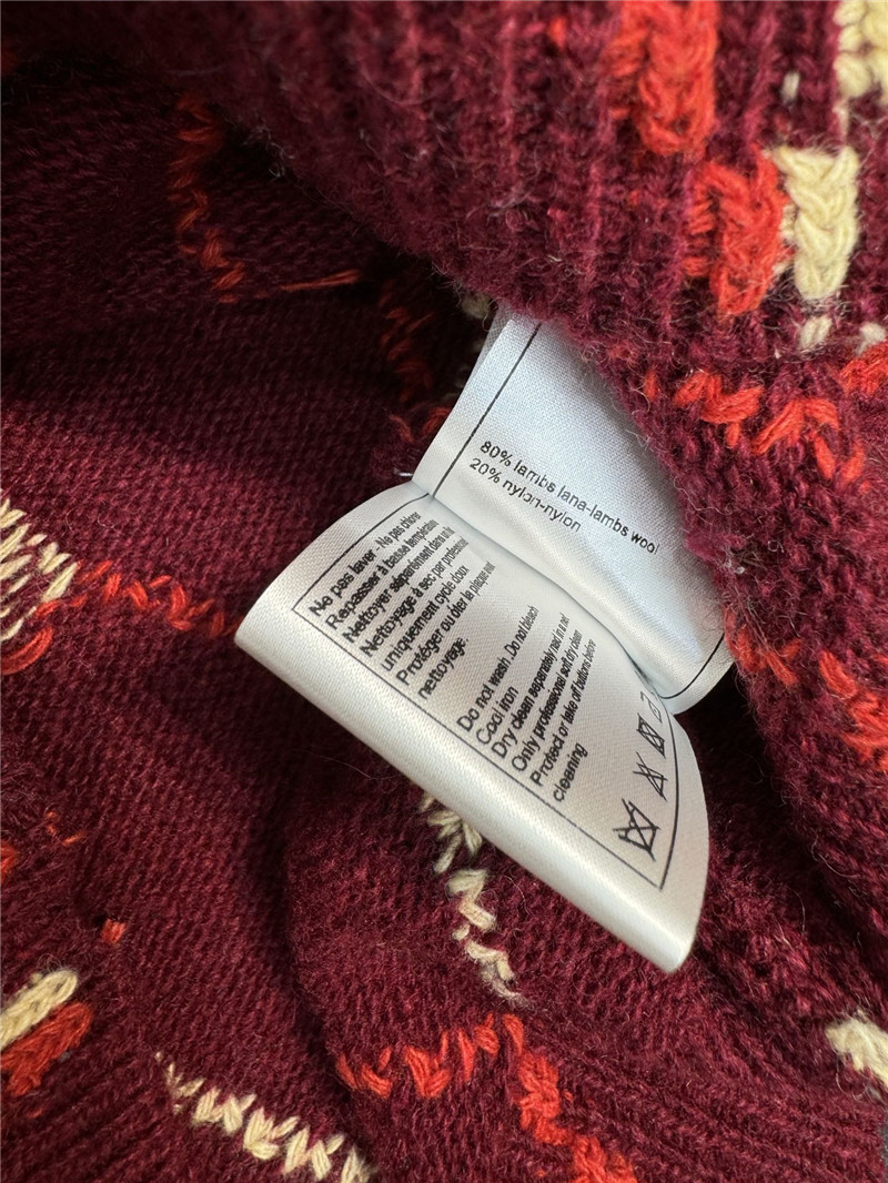 ch**el D1am0nd jacquard knit vest red