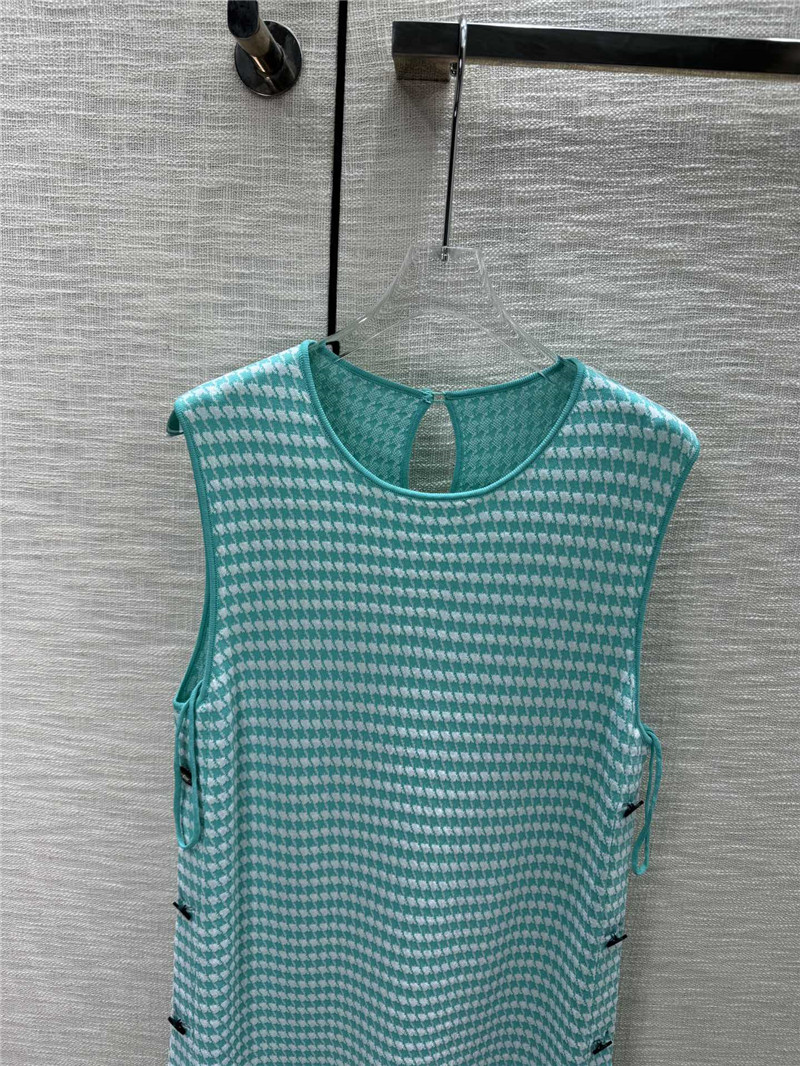 D10r houndstooth sleeveless knit dress replica clothing sites