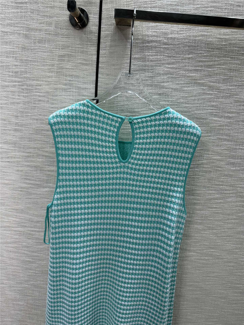 D10r houndstooth sleeveless knit dress replica clothing sites