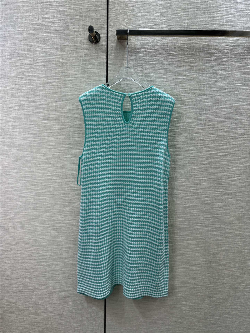D10r houndstooth sleeveless knit dress replica clothing sites
