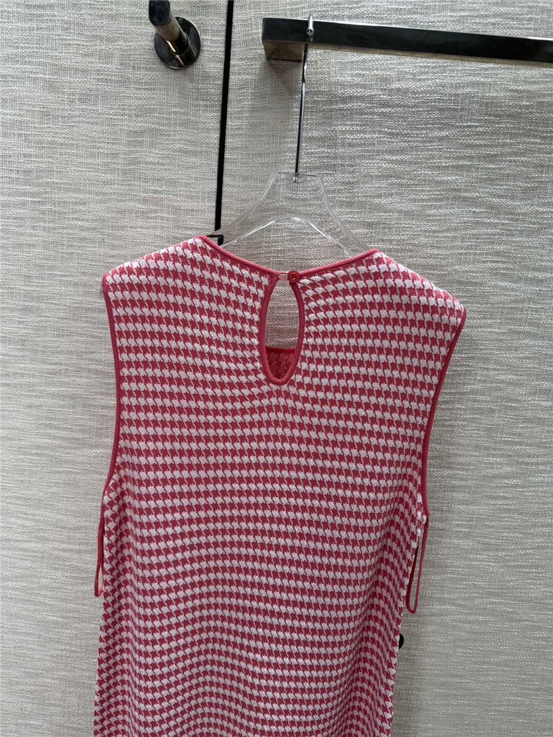 D10r houndstooth sleeveless knit dress replica clothing sites
