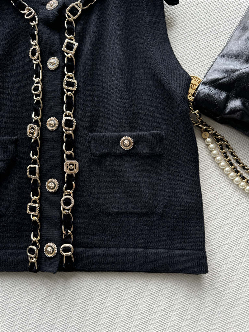 Ch**el new chain knitted vest replicas clothes
