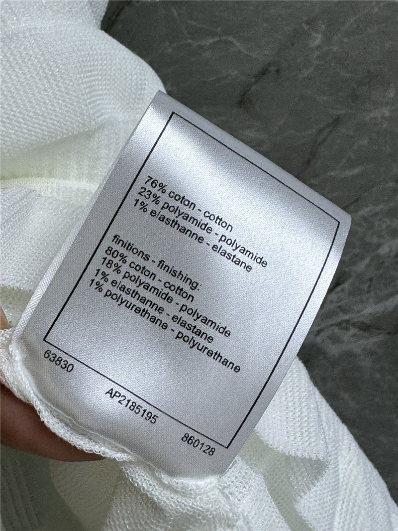 Ch**el ruffled knitted vest replica d&g clothing