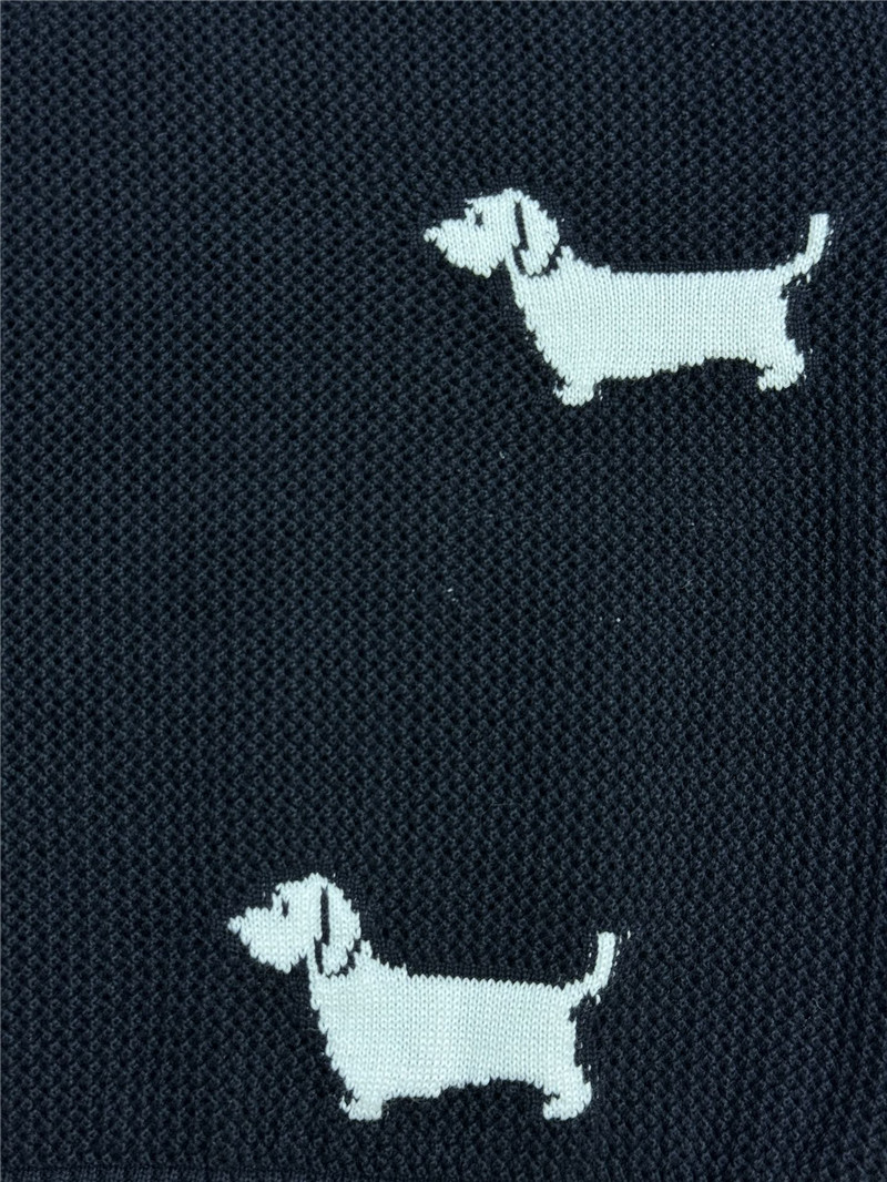 THOM BROWNE Jacquard Knit Blend Top