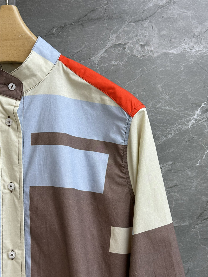 F**di colorblock shirt dress replica designer clothes