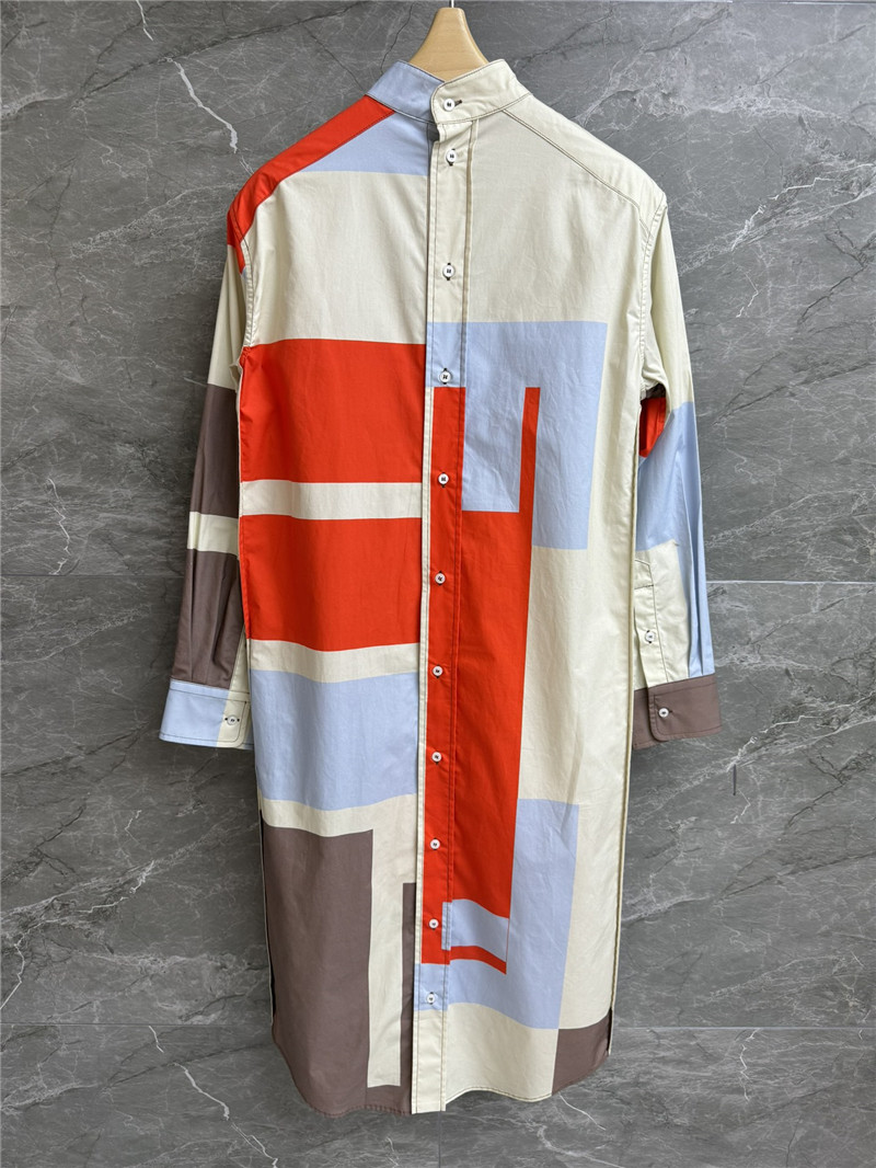 F**di colorblock shirt dress replica designer clothes