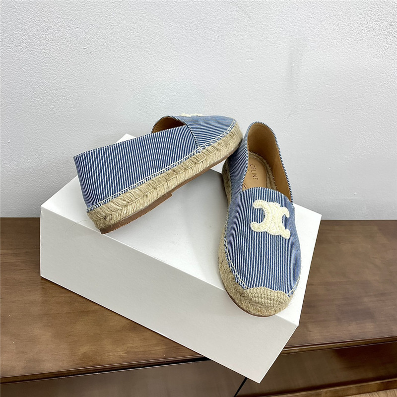 Ce1i*e les espadrilles in oshkosh canvas off-white/navy