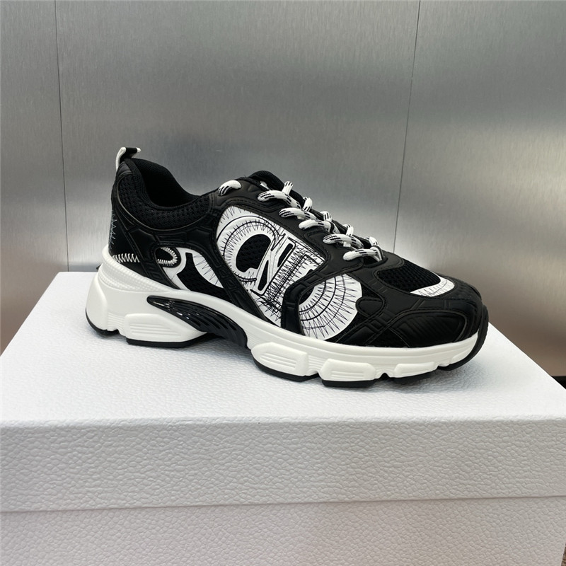 D10r chrono sneakers black and white