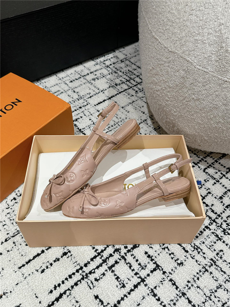l0vis Vvtt0n nina slingback ballerina pink calfskin