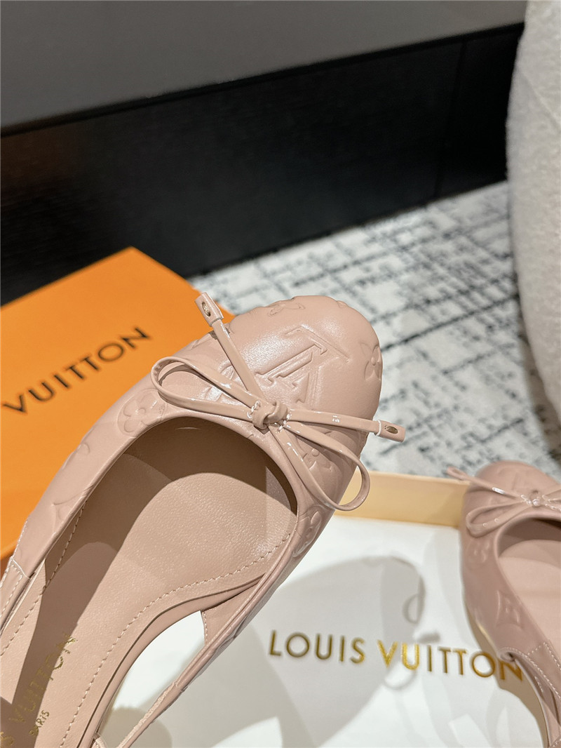 l0vis Vvtt0n nina slingback ballerina pink calfskin