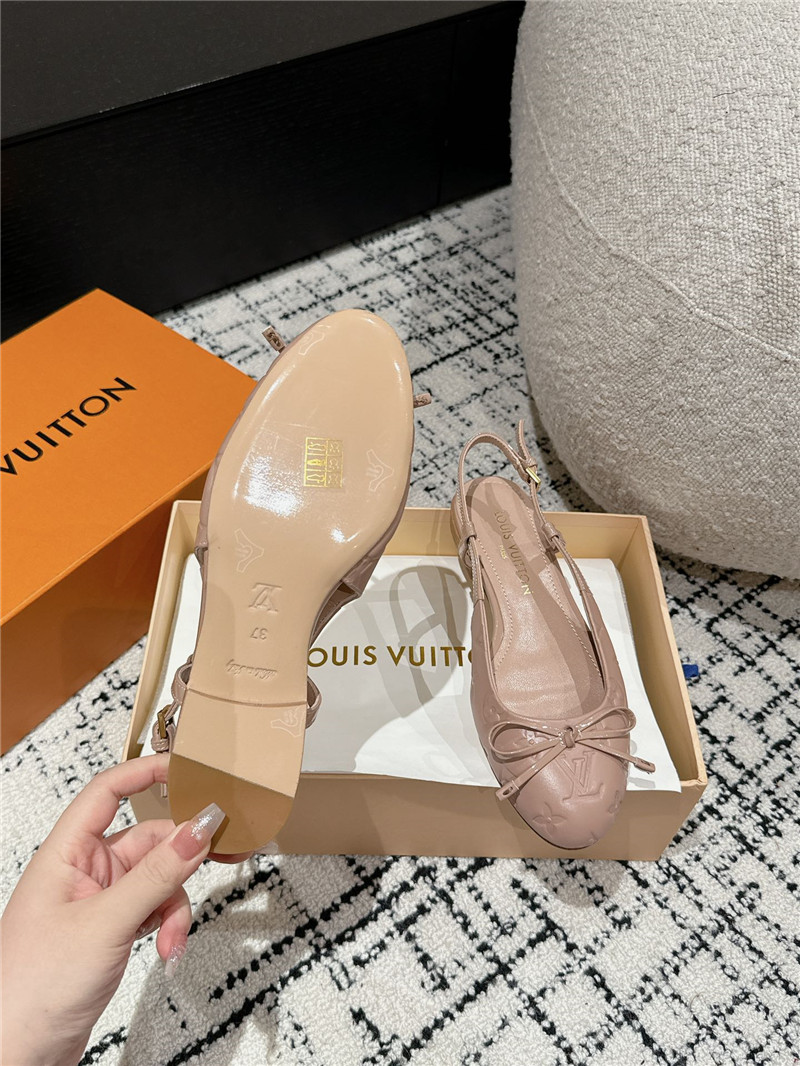 l0vis Vvtt0n nina slingback ballerina pink calfskin