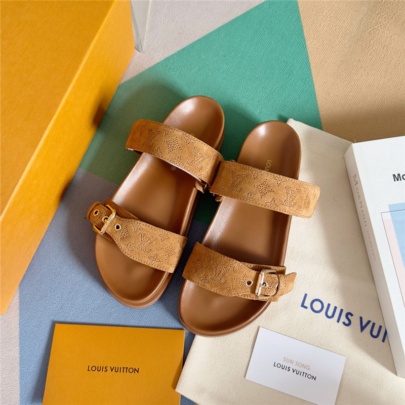 l0vis Vvtt0n bom dia flat comfort mule beige