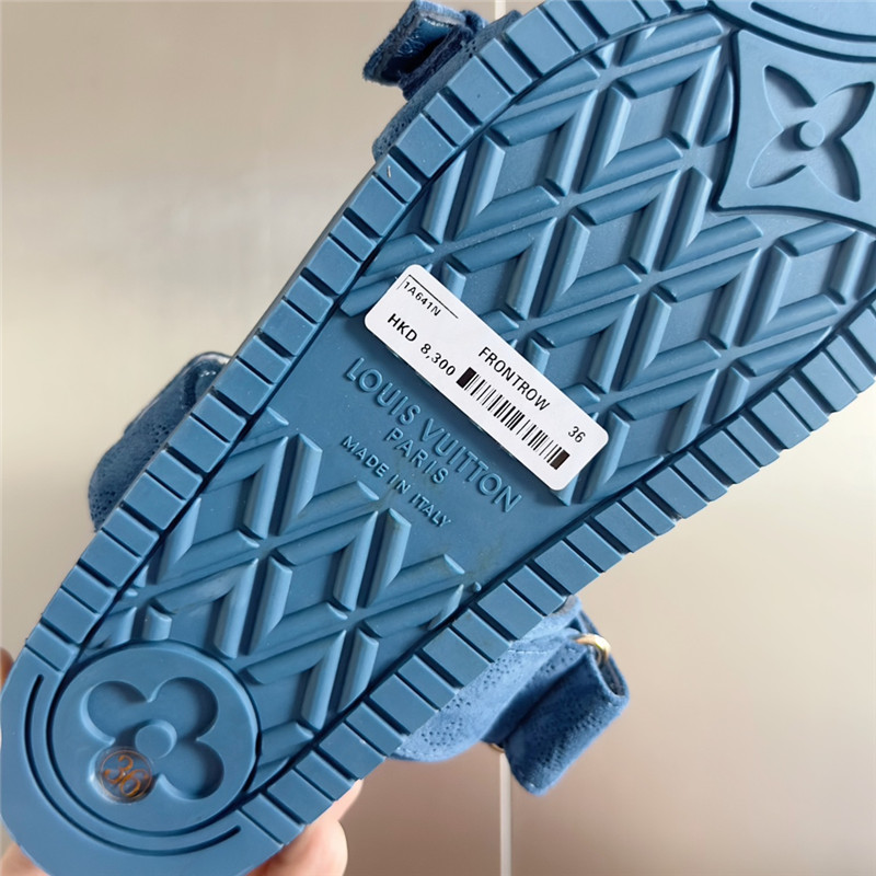 l0vis Vvtt0n bom dia flat comfort mule blue