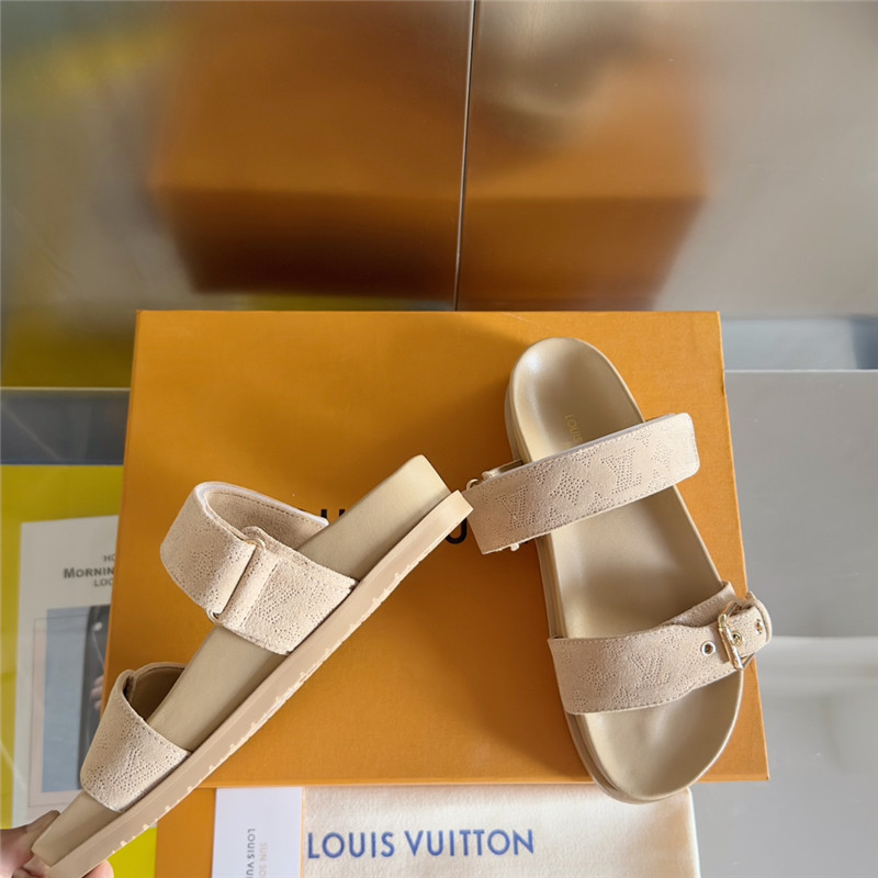 l0vis Vvtt0n bom dia flat comfort mule beige clair