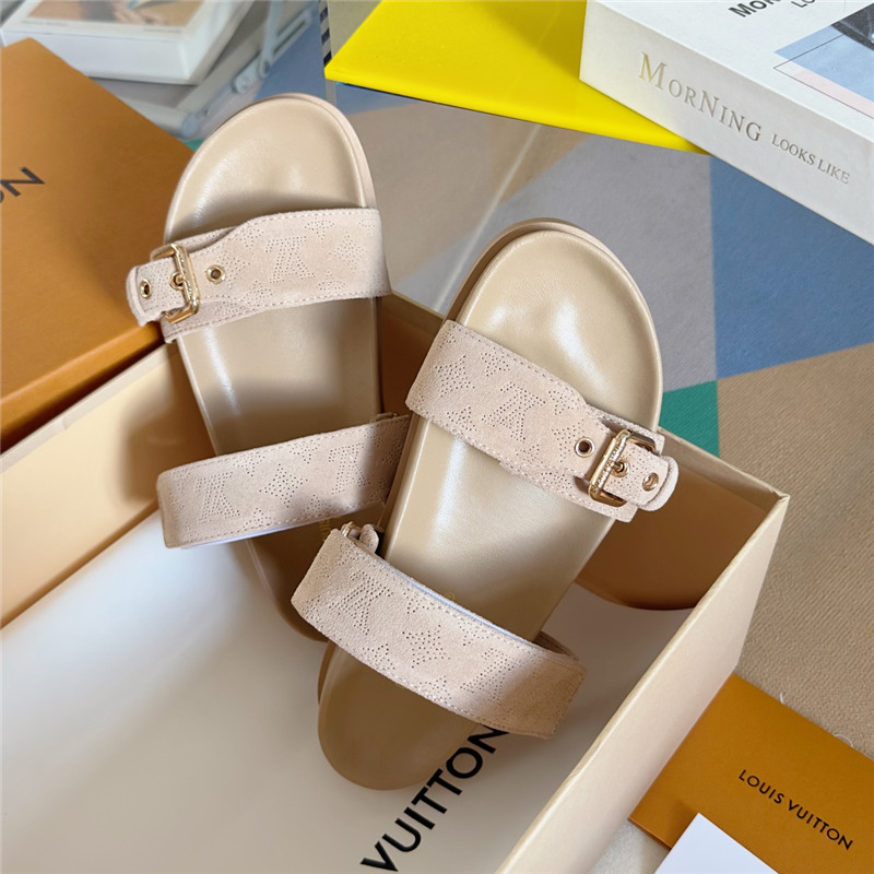 l0vis Vvtt0n bom dia flat comfort mule beige clair