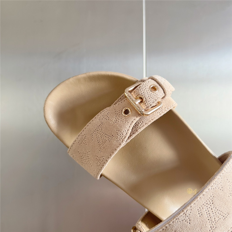 l0vis Vvtt0n bom dia flat comfort mule beige clair