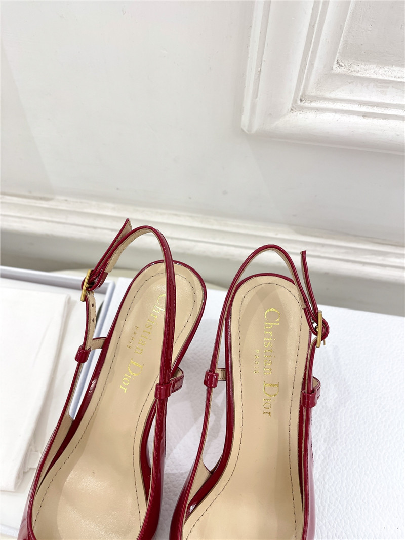 D10r tribales slingback pump burgundy patent calfskin