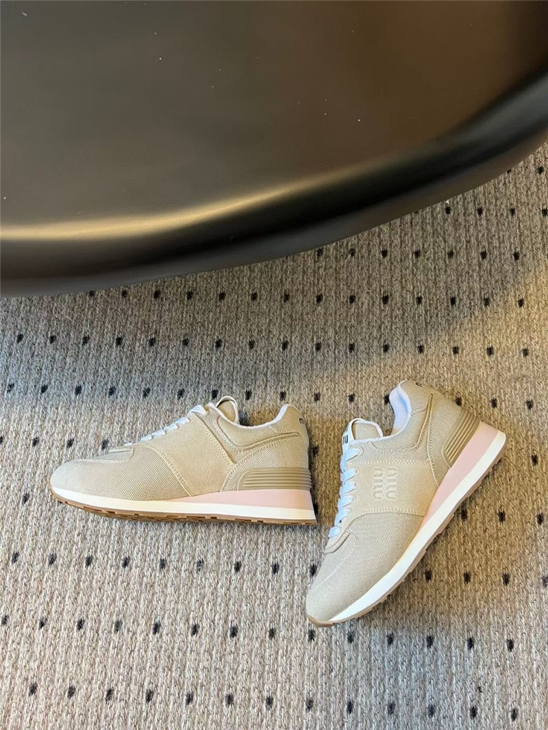 Miu Miu Plume Suede Sneakers