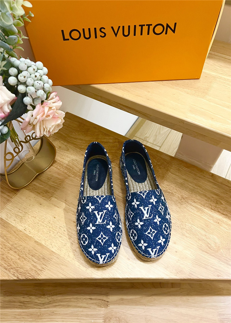 l0vis Vvtt0n bidart espadrilles blue monogram textile