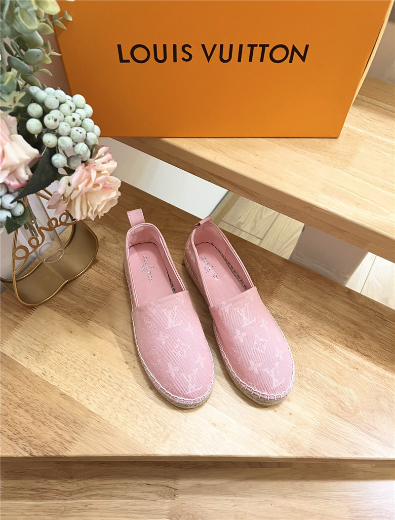 l0vis Vvtt0n bidart espadrilles pink monogram textile